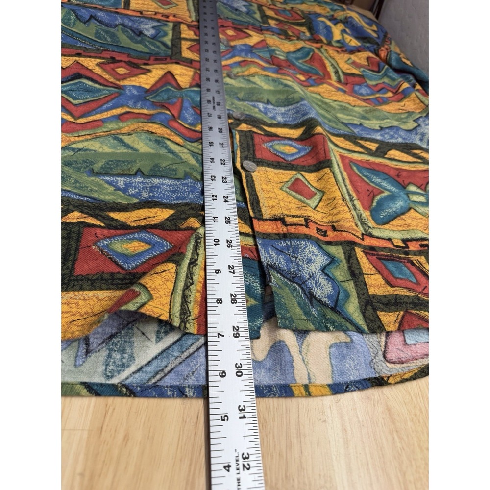 The Territory Ahead Shirt Men's M Aztec Southwest Sun Geometric Short Sleeve VTG - Picture 7 of 7